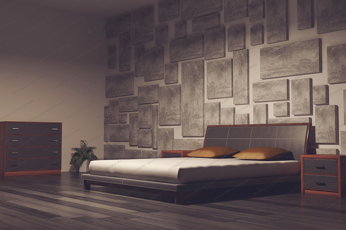 bedroom interior 3d render